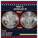 1882-o Morgan Dollar $1 ms65+ SEGS