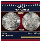 1899-s Morgan Dollar $1 ms63 USCG