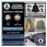 Buffalo Nickel Shotgun Roll in Old Bank Style 