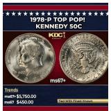 1978-p Kennedy Half Dollar TOP POP! 50c ms67+ SEGS