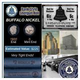 Buffalo Nickel Shotgun Roll in Old Bank Style 