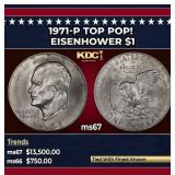 1971-p Eisenhower Dollar TOP POP! $1 ms67 SEGS