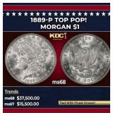 1889-p Morgan Dollar TOP POP! $1 ms68 SEGS
