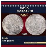 1921-d Morgan Dollar $1 Grades ms65