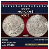 1904-p Morgan Dollar $1 ms65 SEGS
