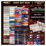 COMPLETE MINT SET RUN ALL 54 SETS! 1968-2023 914 C