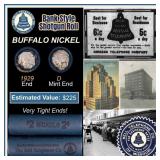 Buffalo Nickel Shotgun Roll in Old Bank Style 