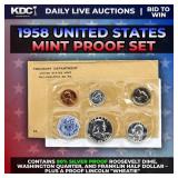 1958 United States Mint Silver Proof Set In Origin