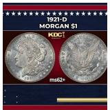 1921-d Morgan Dollar $1 Grades ms62+