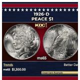 1926-d Peace Dollar $1 ms65 SEGS