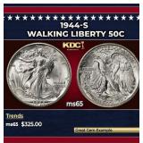 1944-s Walking Liberty Half Dollar 50c Grades ms65