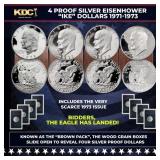 1971-1974 Full US Mint Silver Proof "Brown Ikes" R