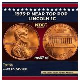 1975-p Lincoln Cent Near Top Pop 1c ms67 rd SEGS