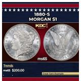 1880-s Morgan Dollar $1 Grades ms65
