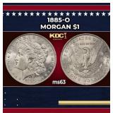1885-o Morgan Dollar $1 Grades ms63