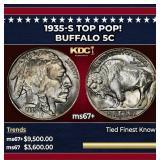 1935-s Buffalo Nickel TOP POP! 5c ms67+ SEGS