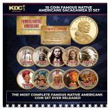 10 Coin Famous Native Americans Sacagawea $1 Set O