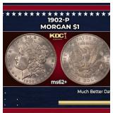 1902-p Morgan Dollar $1 Grades ms62+