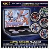 5 Coin Marvel Disney Avengers Silver Plated Round