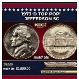 1973-d Jefferson Nickel TOP POP! 5c ms67 5fs SEGS