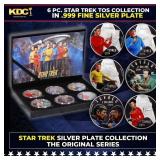 6 Coin Star Trek The Original Series .999 Fine Sil