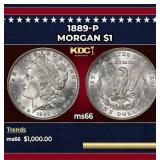 1889-p Morgan Dollar $1 ms66 SEGS