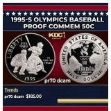 1995-s Olympics Baseball Proof Modern Commem Half