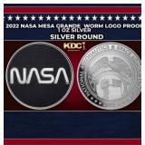 2022 NASA Mesa Grande  Worm Logo Proof - 1 oz Silv