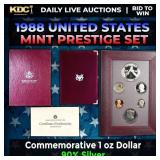 1988 United States Mint Prestige Proof Set 6 Coins