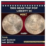 1905 Liberty Nickel Near Top Pop 5c ms66+ SEGS