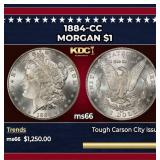 1884-cc Morgan Dollar $1 ms66 SEGS