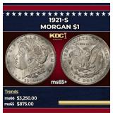 1921-s Morgan Dollar $1 ms65+ SEGS
