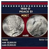 1926-d Peace Dollar $1 ms66 SEGS