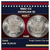 1882-cc Morgan Dollar $1 ms66 SEGS