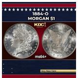 1884-o Morgan Dollar $1 Grades ms64+