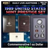 1989 United States Mint Prestige Proof Set 7 Coins