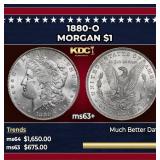 1880-o Morgan Dollar $1 ms63+ SEGS