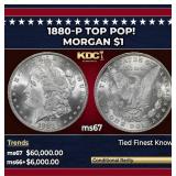 1880-p Morgan Dollar TOP POP! $1 ms67 SEGS