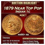 1879 Indian Cent Near Top Pop 1c ms66+ rb SEGS
