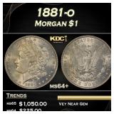 1881-o Morgan Dollar $1 Grades ms64+