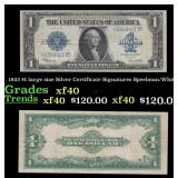 1923 $1 large size Silver Certificate Grades xf Si