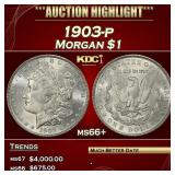 1903-p Morgan Dollar $1 ms66+ SEGS