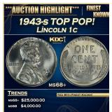 1943-s Lincoln Cent TOP POP! 1c ms68+ SEGS