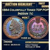 1867 Indian Cent TOP POP! 1c ms66+ rb SEGS