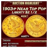 1903-p Gold Liberty Quarter Eagle Near Top Pop $2