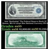 1918 $2 Large Size National Currency "Battleship"