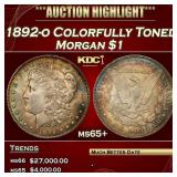 1887-p Morgan Dollar Near Top Pop! $1 ms66+ DMPL S