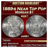 1889-s Morgan Dollar Near Top Pop $1 ms66+ SEGS