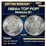 1922-d Peace Dollar Near Top Pop $1 ms66+ SEGS