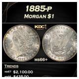 1885-p Morgan Dollar $1 ms66+ SEGS